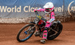 Jessica Cox (125cc) is in action during the British Youth 500cc Championships at the Natio...