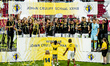 Feyenoord is winning the Johan Cruijff Bowl during the match PSV vs. Feyenoord at the Phil...
