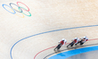 Marlena Karwacka, Urszula Los and Nikola Sibiak of Team Poland compete during the Women's...
