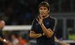 Antonio Conte is coaching Napoli during the Coppa Italia soccer match SSC Napoli vs. Moden...