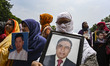 Family members of the relative of enforced disappearance allegedly committed by government...