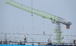 A real estate project is under construction in Yantai, Shandong province, China, on August...