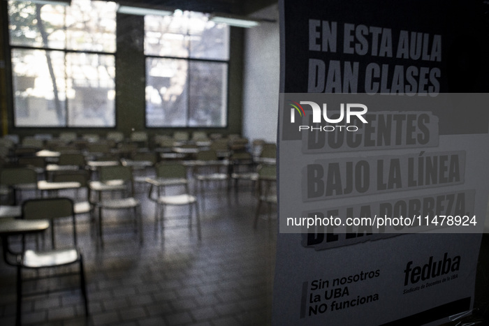 Teaching Strike At The Faculty Of Philosophy And Letters Of The University Of Buenos Aires (UBA)