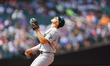 Oakland A's 2B Zack Gelof #20 is making a catch during the second inning of the baseball g...