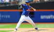 New York Mets starting pitcher Jose Quintana #62 is throwing during the fourth inning of t...