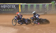 Kai Huckenbeck (744) of Germany is chasing Dominik Kubera (415) of Poland during the FIM S...