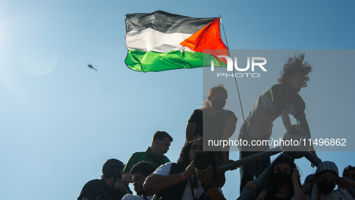 Day One Protests Outside The Democratic National Convention In Chicago. 