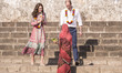 The Duke and Duchess of Cambridge are given a traditional welcome at Banganga Water Tank a...