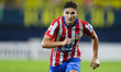 Julian Alvarez centre-forward of Atletico de Madrid and Argentina during the La Liga match...
