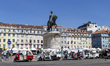 A line of Tuk Tuks waits for tourists in Lisbon, Portugal, on August 24, 2024. Tourism in...