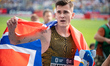 Jakob Ingebrigtsen of Norway competes in Men's 3000 metres and sets a new World Record dur...