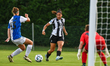 Chiara Beccari of Juventus Women passes the ball during a test match between Juventus FC a...