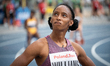 Sada Williams of Barbados competes in the Women's 400 meters during the Diamond League Sil...