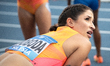 Ewa Swoboda of Poland competes in the Women's 100 meters during the Diamond League Silesia...