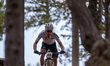 Julian Schelb of Germany and Team Stop&Go Marderabwehr MTB rides during the training run o...
