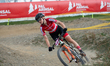 Katharina Sadnik of Austria competes in the UCI Mountain Bike World Championships Women Un...