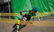 Karen Fernandes of Brazil competes in the UCI Mountain Bike World Championships Women in P...
