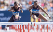 Cyrena Samba-Mayela, Danielle Williams during athletics Wanda Diamond League meeting in Ch...