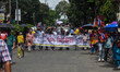 Junior doctors protest in Kolkata, India, on August 28, 2024, against the rape and murder...