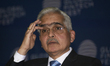 Shaktikanta Das, governor of the Reserve Bank of India (RBI), speaks during the Global Fin...