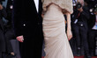 Director Pablo Larrain and Angelina Jolie attends the screening of "Maria" during The 81st...