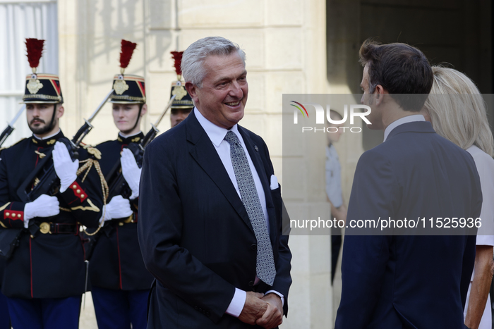 French President Emmanuel Macron Receives Heads Of State, Government And International Organisations At The Elysée Palace Ahead Of The Launch Of The 2024 Paralympic Games. 