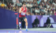 Daniel Wagner of Denmark in action in Men's Long Jump - T63 Final during the Paris 2024 Pa...