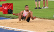 Jean-Marc Pontvianne (FRA) competes in the men's triple jump during the IAAF Wanda Diamond...