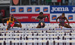 Devynne Charlton (BAH), Cyrena Samba-Mayela (FRA), and Janieve Russell (JAM) compete in th...