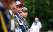 Colonel Marcin Siudzinski stands during the anniversary of the outbreak of World War II at...