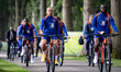 Netherlands player Xavi Simons and Netherlands player Lutsharel Geertruida during the trai...