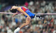 Ezra Frech of United States of America celebrates winning gold in Men's High Jump - T63 Fi...