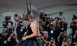 Lady Gaga attends the ''Joker: Folie a Deux'' red carpet during the 81st Venice Internatio...
