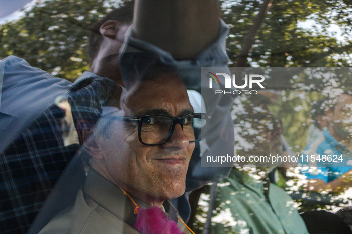 Omar Abdullah Filed His Nomination Papers For The Upcoming Assembly Elections In Kashmir