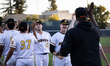 The Yolo High Wheelers celebrate clinching their spot in the 2024 Pioneer Baseball League...