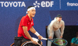 Tokito Oda of Japan reacts after he wins the gold medal in the Wheelchair Tennis - Men's S...