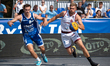 Kacper Marchewka and Mateusz Moron during the LOTTO 3x3 League basketball game in Sosnowie...