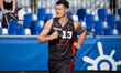 Patryk Przyborowski participates in the LOTTO 3x3 League basketball game in Sosnowiec, Pol...