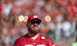The Wisconsin Badgers play against the South Dakota Coyotes at Camp Randall Stadium in Mad...