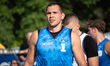 Wojciech Leszczynski participates in the LOTTO 3x3 League basketball game in Sosnowiec, Po...