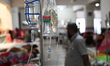 Patients suffering from dengue fever receive treatment inside the Mugdha General Hospital'...