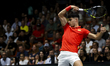 Carlos Alcaraz participates in the Davis Cup match between Czechia and Spain in Valencia,...