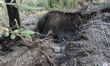 A massive mudslide from Mount Pendolo causes fear among residents of Gragnano in Naples on...