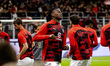 Rafael Leao plays during the Serie A match between AC Milan and Venezia FC in Milano, Ital...