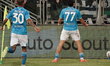 Khvicha Kvaratskhelia of Napoli SSC celebrates during the Serie A TIM match between Caglia...