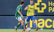 Javi Ontiveros of Cadiz CF runs with the ball during the La Liga Hypermotion match between...