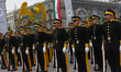 The National Guard cadets take part in the military civic parade to commemorate the 214th...