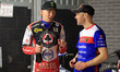Dan Bewley of Belle Vue 'ATPI' Aces and Andy Mellish during the Rowe Motor Oil Premiership...