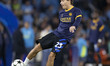 Nicolo Barella #23 of Inter Milan warms up during the UEFA Champions League Group Stage ma...