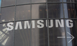 The sign of ''Samsung'' is seen at Media Park on the second day of Deutsche Telekom's Digi...